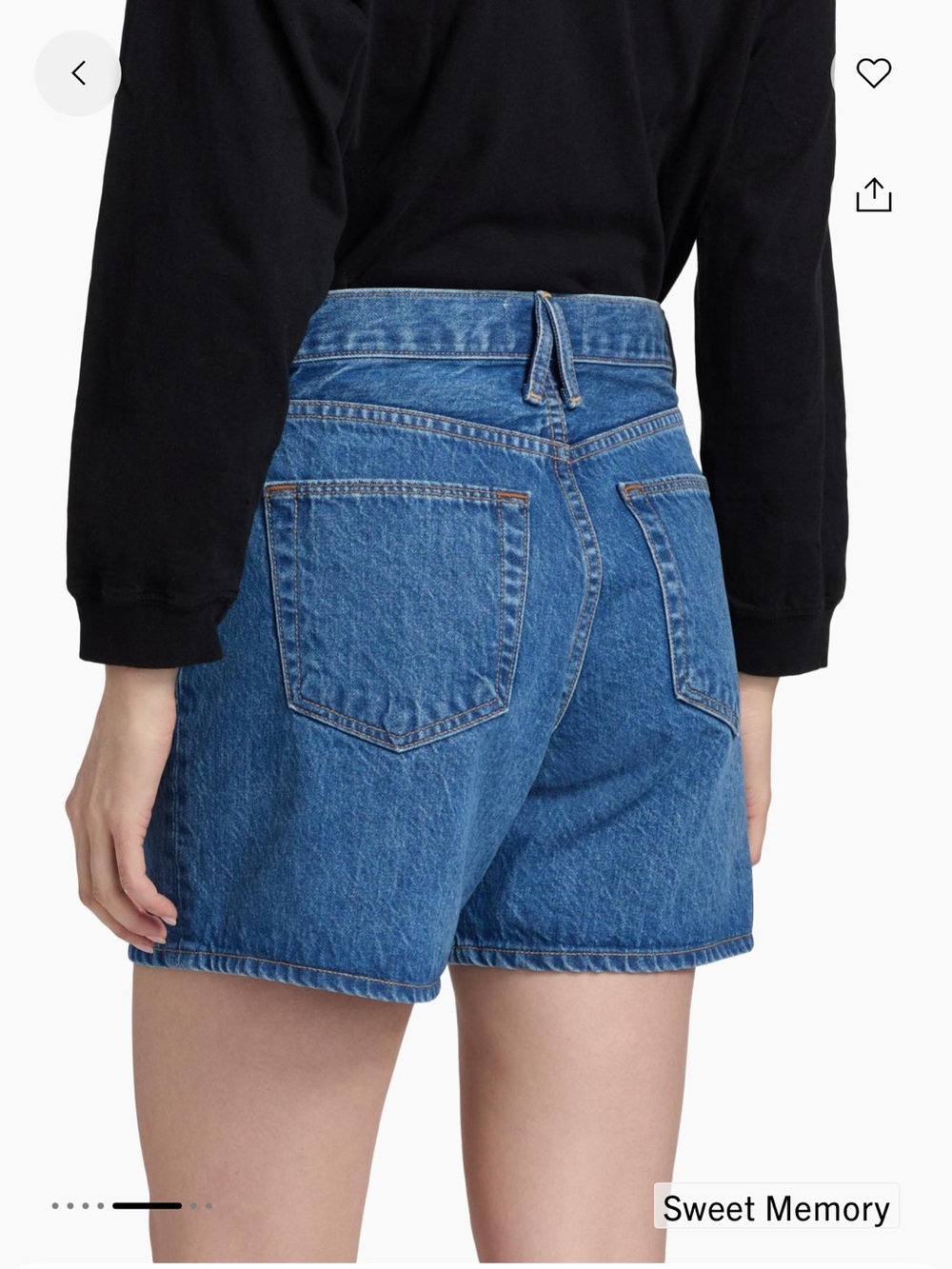 SLVRLAKE WalkerHigh-Rise Denim Shorts - sweet memory - Picture 5 of 15